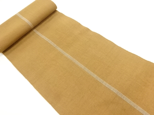 JAPANESE KIMONO / ANTIQUE BOLT FOR OBI / WOVEN STRIPE